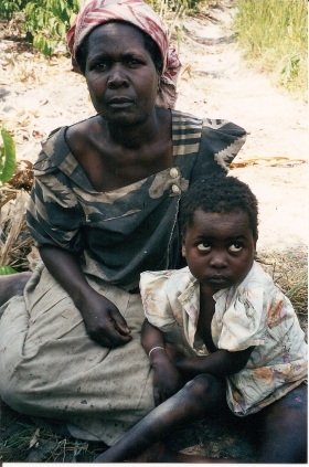 Rural Ugandan mother and her child